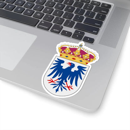 Värmland vapen med kunglig krona (Sweden) (Coat of Arms) STICKER Vinyl Kiss-Cut Decal - The Sticker Space