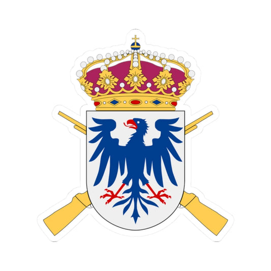 Värmlandsbrigaden vapen (Sweden) (Coat of Arms) STICKER Vinyl Kiss-Cut Decal 2 Inch White - The Sticker Space