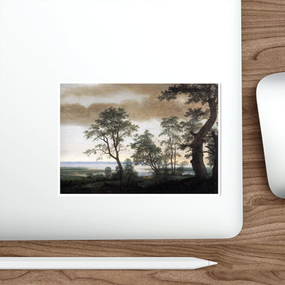 VROOM, Cornelis Hendricksz the Younger - Landscape with Estuary (Artwork) STICKER Vinyl Die-Cut Decal-The Sticker Space