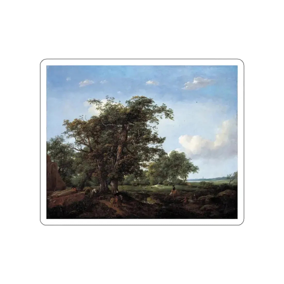 VROOM, Cornelis Hendricksz the Younger - Pastoral Landscape (Artwork) STICKER Vinyl Die-Cut Decal White Die-Cut 2 Inch - The Sticker Space