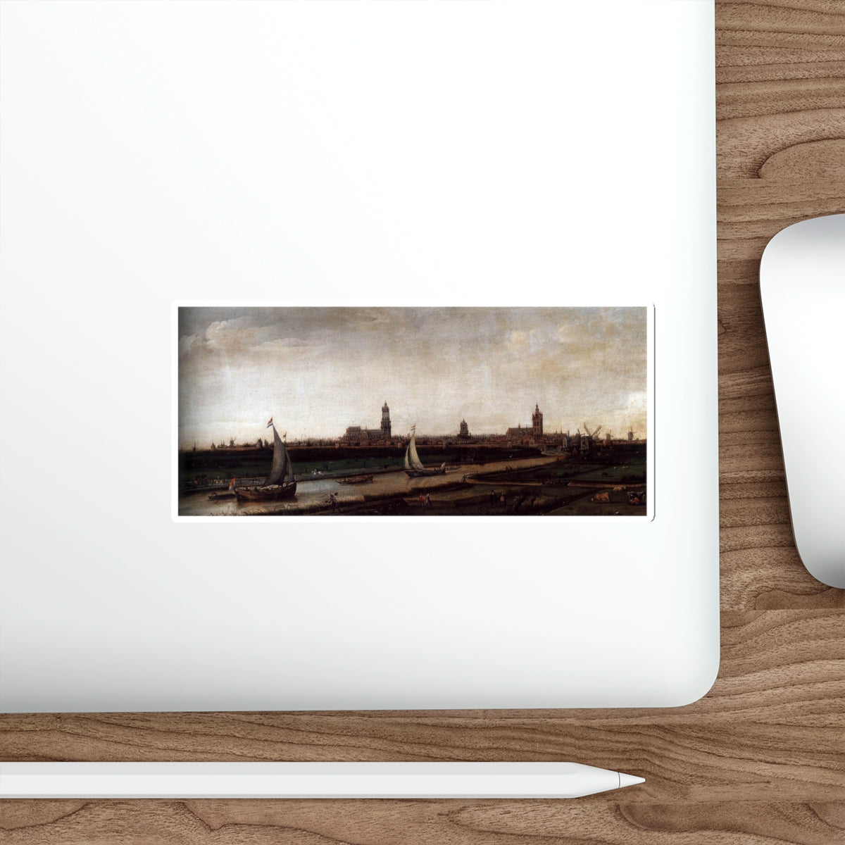 VROOM, Hendrick Cornelisz - View of Delft from the Northwest (Artwork) STICKER Vinyl Die-Cut Decal-The Sticker Space