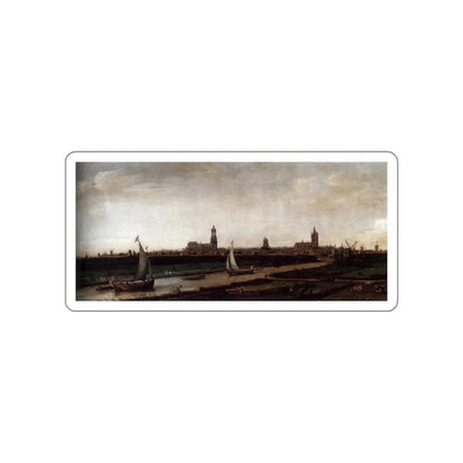 VROOM, Hendrick Cornelisz - View of Delft from the Northwest (Artwork) STICKER Vinyl Die-Cut Decal White Die-Cut 6 Inch - The Sticker Space