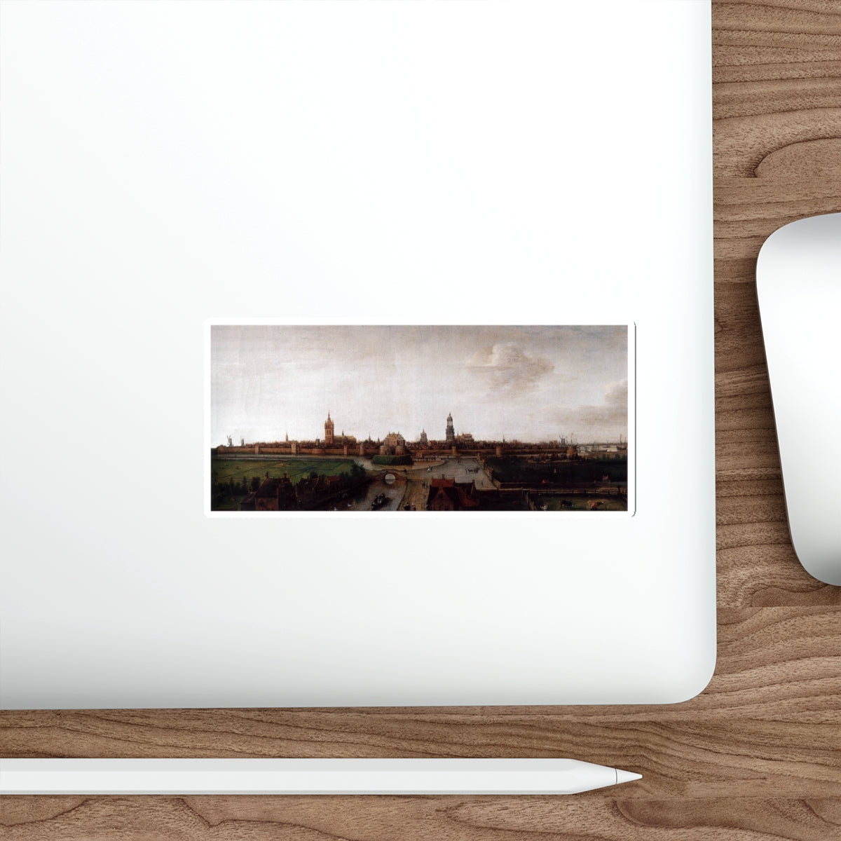 VROOM, Hendrick Cornelisz - View of Delft from the Southwest (Artwork) STICKER Vinyl Die-Cut Decal-The Sticker Space