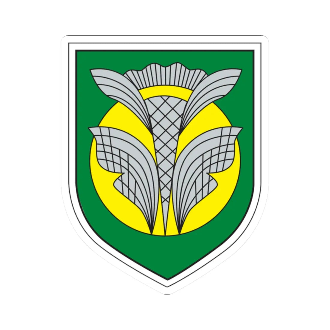 Värska vapp (Estonia) (Coat of Arms) STICKER Vinyl Kiss-Cut Decal 2 Inch White - The Sticker Space