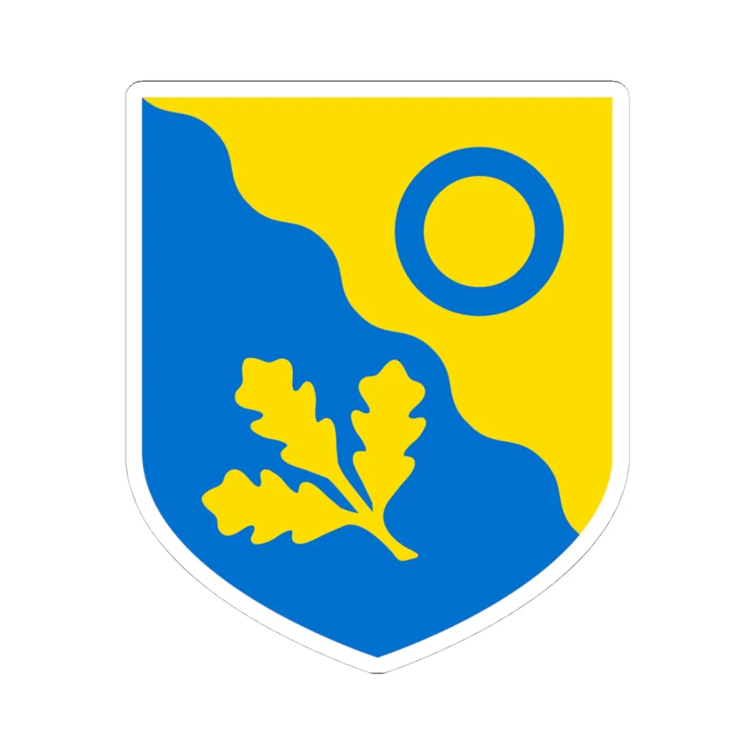 Võru valla vapp 2017 (Estonia) (Coat of Arms) STICKER Vinyl Kiss-Cut Decal 4 Inch White - The Sticker Space