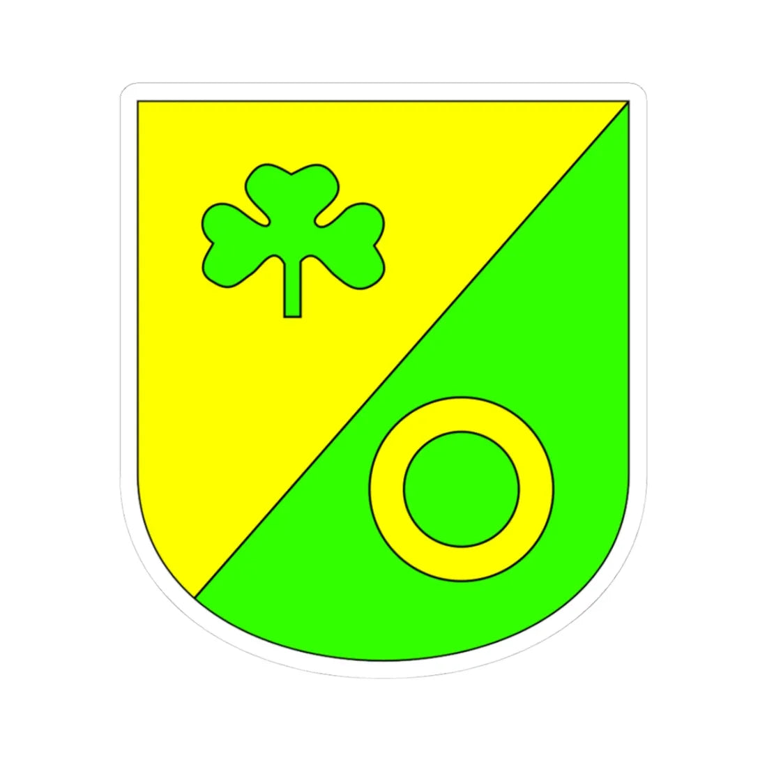Võru valla vapp (Estonia) (Coat of Arms) STICKER Vinyl Kiss-Cut Decal 3 Inch White - The Sticker Space