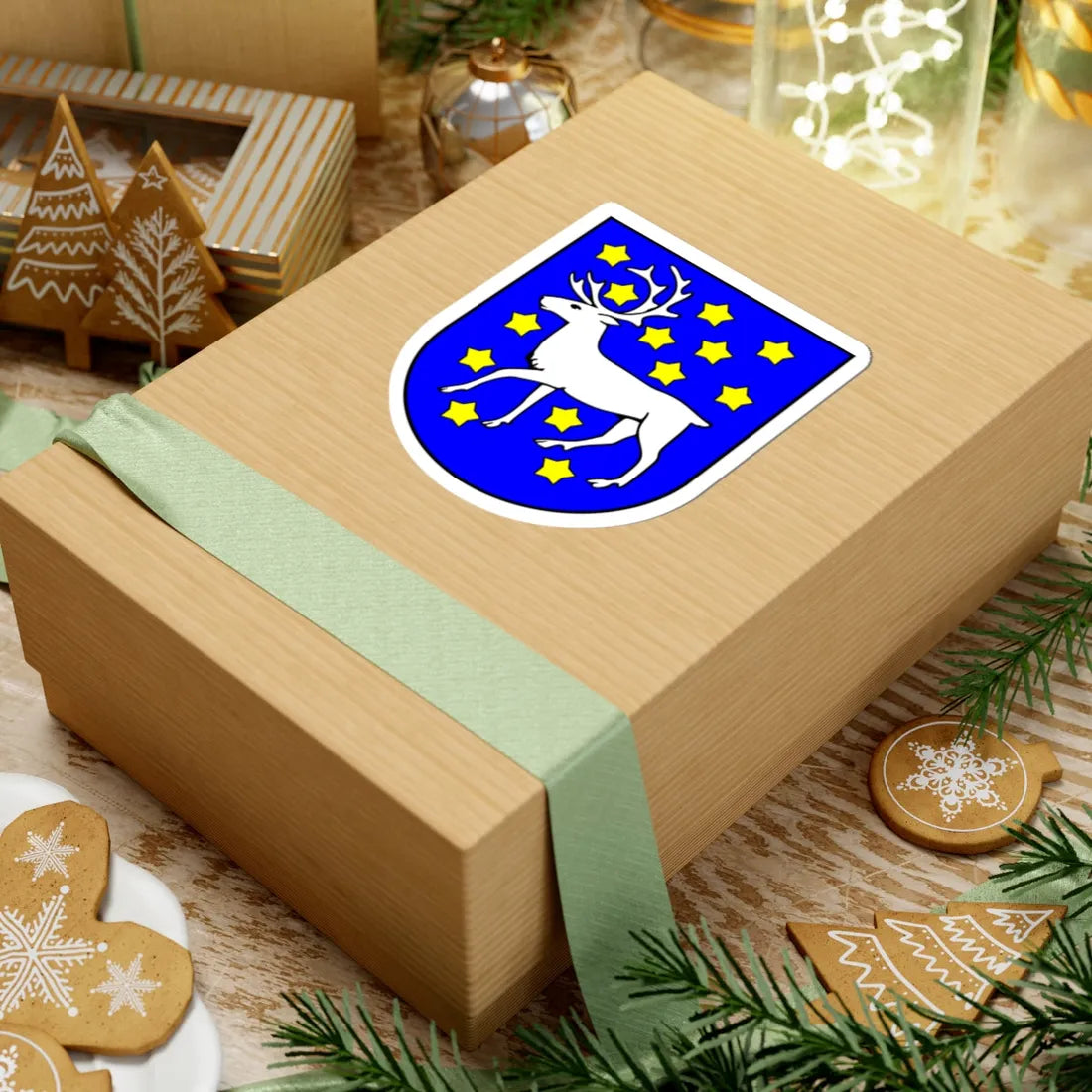 Västerbotten coat of arms (Sweden) (Coat of Arms) STICKER Vinyl Kiss-Cut Decal - The Sticker Space