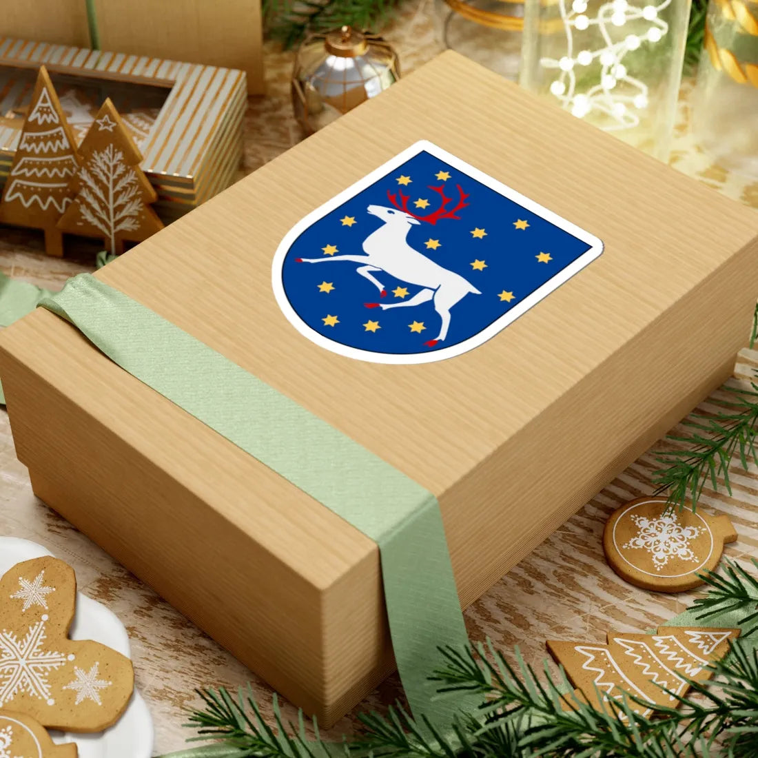 Västerbotten vapen (Sweden) (Coat of Arms) STICKER Vinyl Kiss-Cut Decal - The Sticker Space