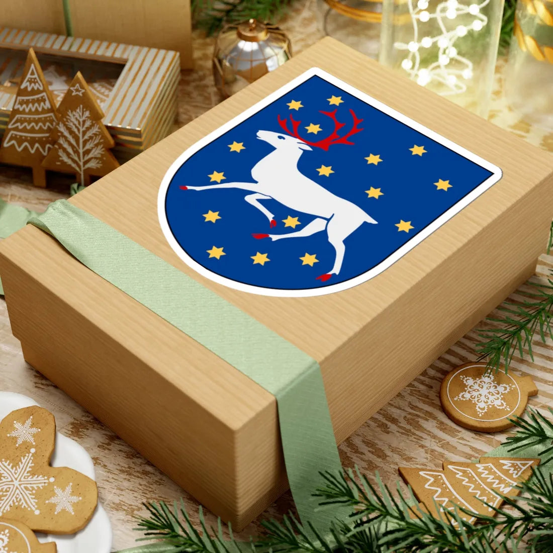 Västerbotten vapen (Sweden) (Coat of Arms) STICKER Vinyl Kiss-Cut Decal - The Sticker Space