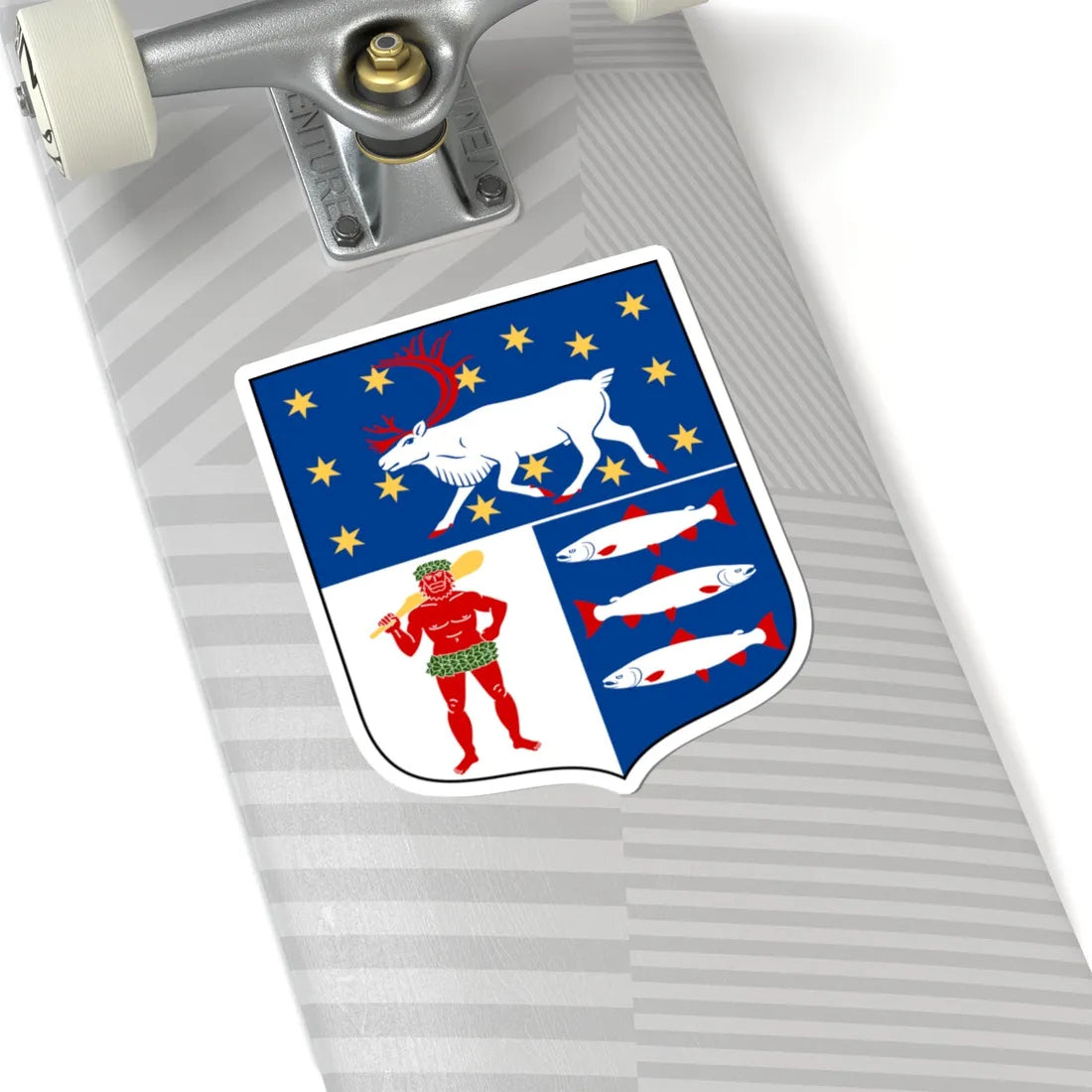 Västerbottens läns vapen (Sweden) (Coat of Arms) STICKER Vinyl Kiss-Cut Decal - The Sticker Space