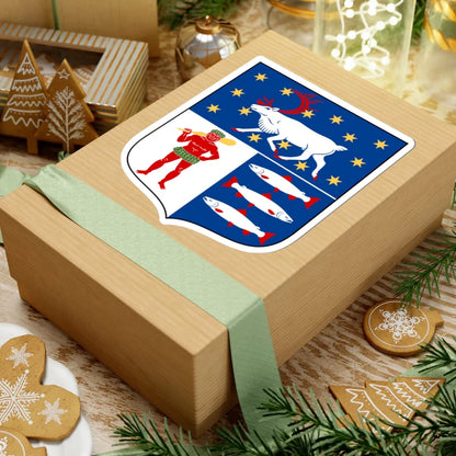 Västerbottens läns vapen (Sweden) (Coat of Arms) STICKER Vinyl Kiss-Cut Decal - The Sticker Space