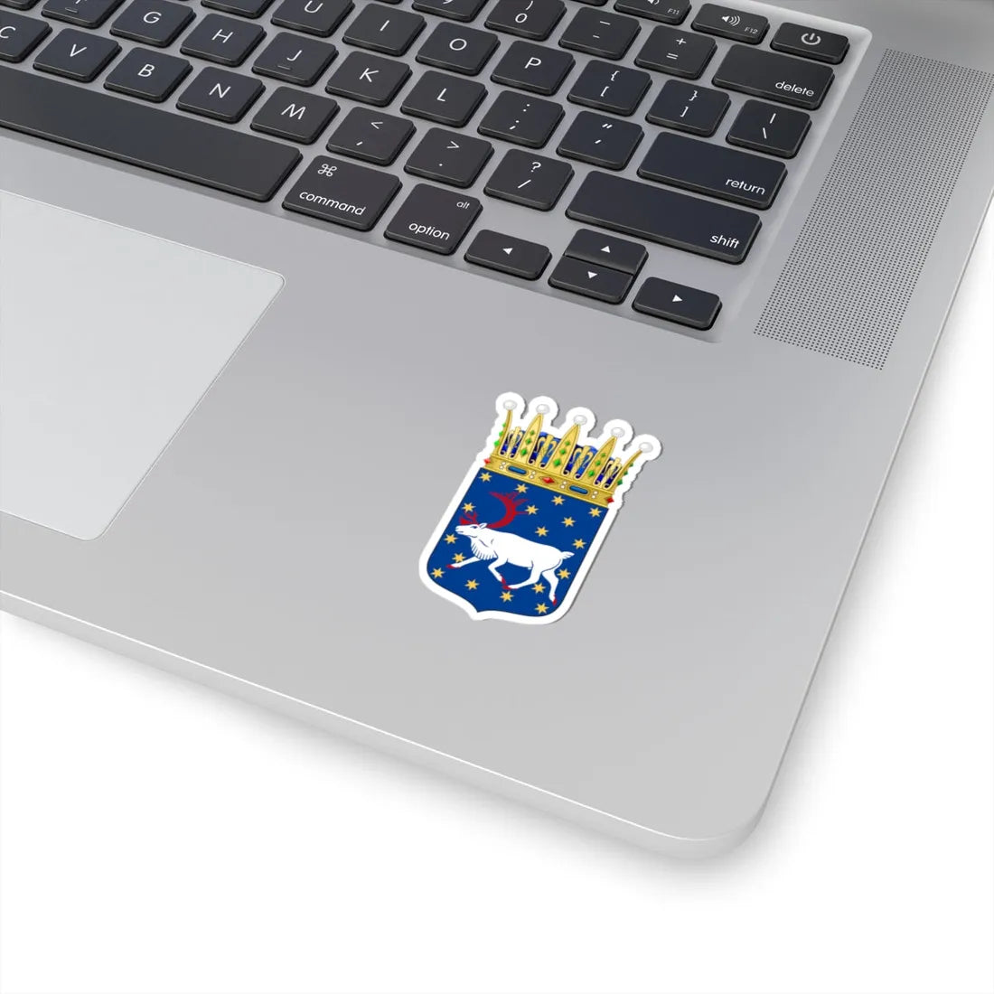 Västerbottens vapen crowned (Sweden) (Coat of Arms) STICKER Vinyl Kiss-Cut Decal - The Sticker Space