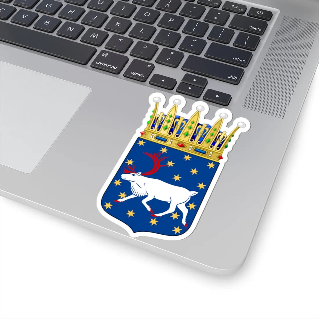 Västerbottens vapen crowned (Sweden) (Coat of Arms) STICKER Vinyl Kiss-Cut Decal - The Sticker Space