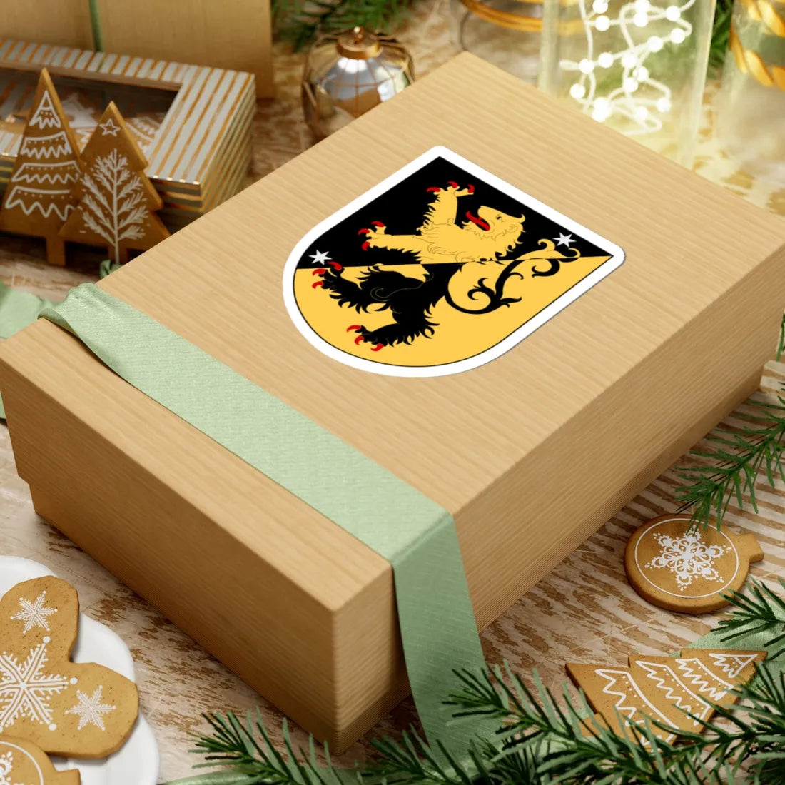 Västergötland vapen (Sweden) (Coat of Arms) STICKER Vinyl Kiss-Cut Decal - The Sticker Space