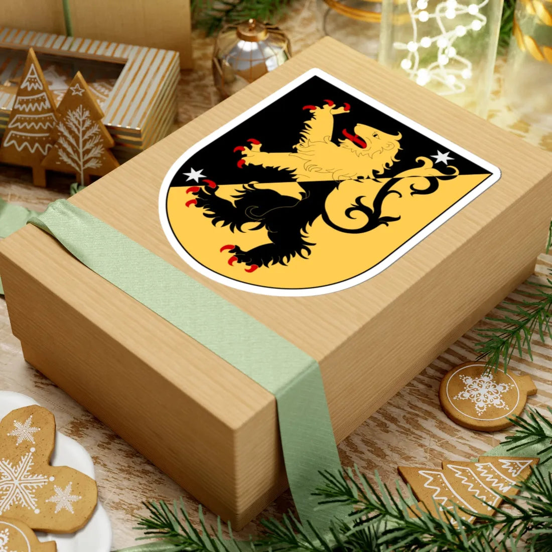 Västergötland vapen (Sweden) (Coat of Arms) STICKER Vinyl Kiss-Cut Decal - The Sticker Space