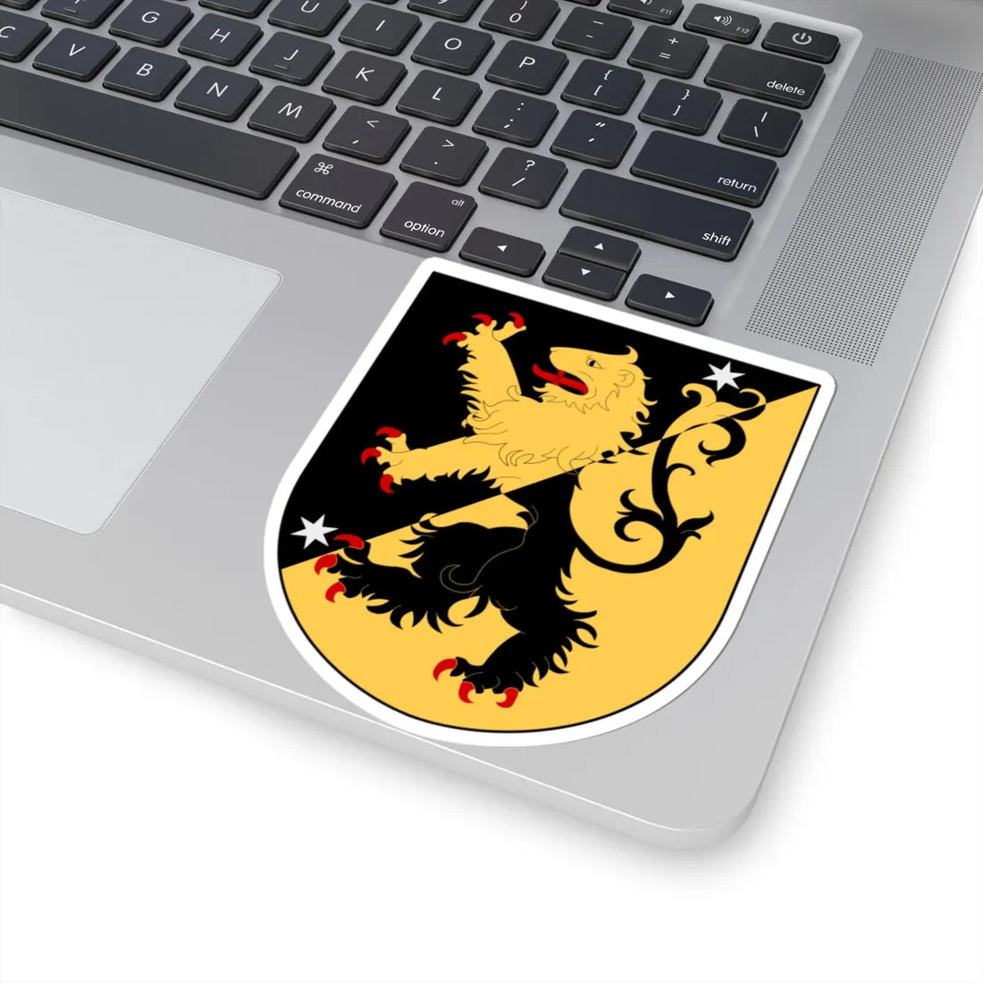 Västergötland vapen (Sweden) (Coat of Arms) STICKER Vinyl Kiss-Cut Decal - The Sticker Space