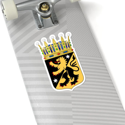 Västergötlands vapen crowned (Sweden) (Coat of Arms) STICKER Vinyl Kiss-Cut Decal - The Sticker Space