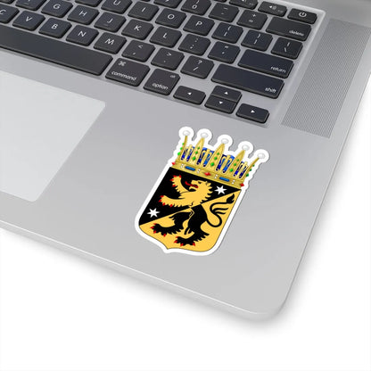 Västergötlands vapen crowned (Sweden) (Coat of Arms) STICKER Vinyl Kiss-Cut Decal - The Sticker Space