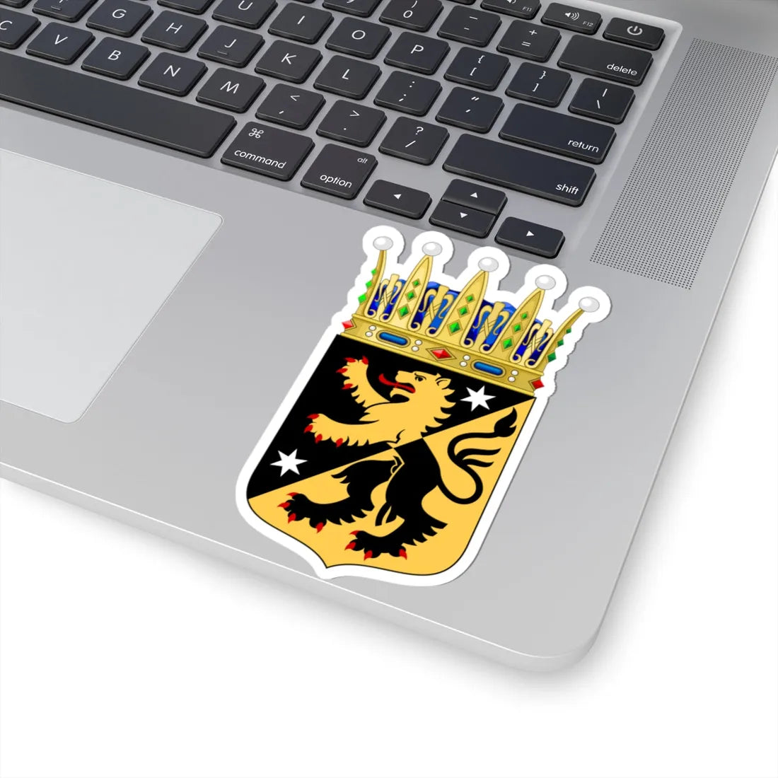 Västergötlands vapen crowned (Sweden) (Coat of Arms) STICKER Vinyl Kiss-Cut Decal - The Sticker Space