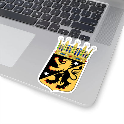 Västergötlands vapen crowned (Sweden) (Coat of Arms) STICKER Vinyl Kiss-Cut Decal - The Sticker Space