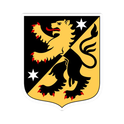 Västergötlands vapen (Sweden) (Coat of Arms) STICKER Vinyl Kiss-Cut Decal 2 Inch White - The Sticker Space