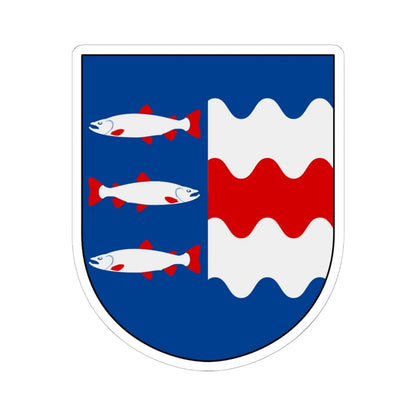 Västernorrland län vapen (Sweden) (Coat of Arms) STICKER Vinyl Kiss-Cut Decal 6 Inch White - The Sticker Space
