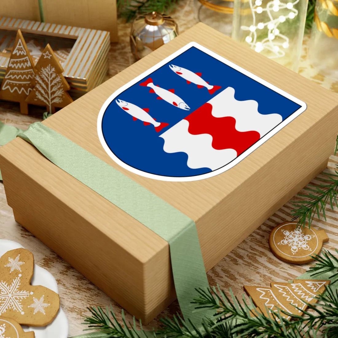 Västernorrland län vapen (Sweden) (Coat of Arms) STICKER Vinyl Kiss-Cut Decal - The Sticker Space