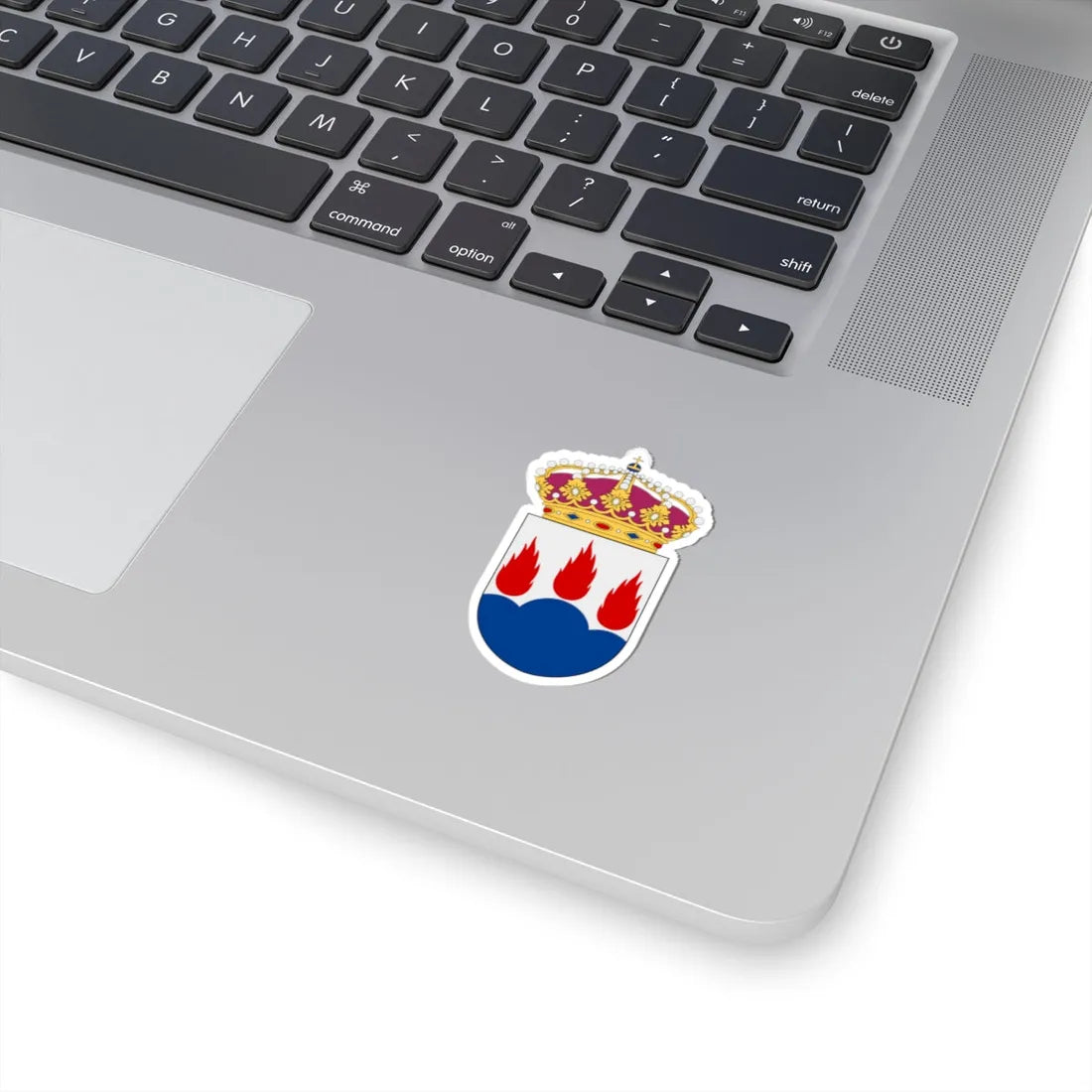 Västmanland vapen med kunglig krona (Sweden) (Coat of Arms) STICKER Vinyl Kiss-Cut Decal - The Sticker Space