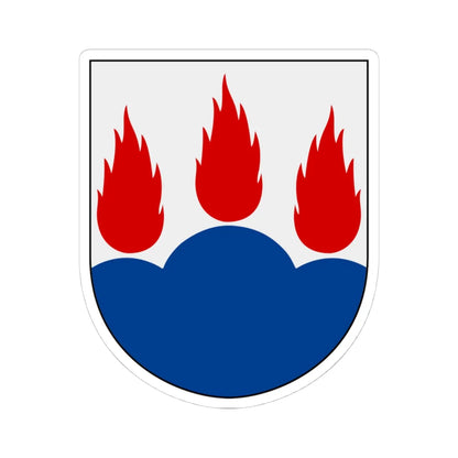 Västmanland vapen (Sweden) (Coat of Arms) STICKER Vinyl Kiss-Cut Decal 4 Inch White - The Sticker Space