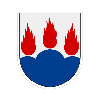 Västmanland vapen (Sweden) (Coat of Arms) STICKER Vinyl Kiss-Cut Decal 6 Inch White - The Sticker Space