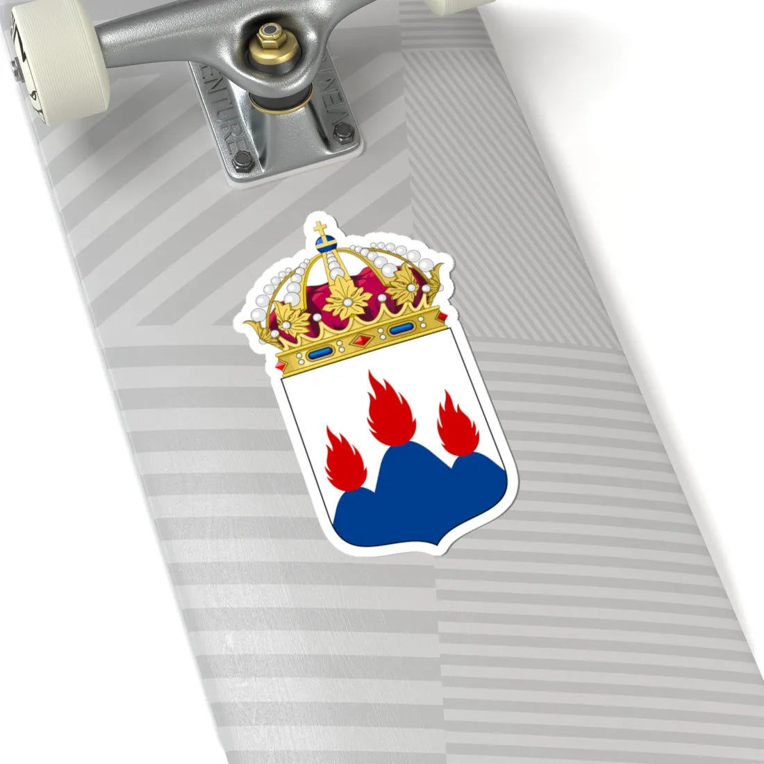 Västmanlands läns vapen (Sweden) (Coat of Arms) STICKER Vinyl Kiss-Cut Decal - The Sticker Space