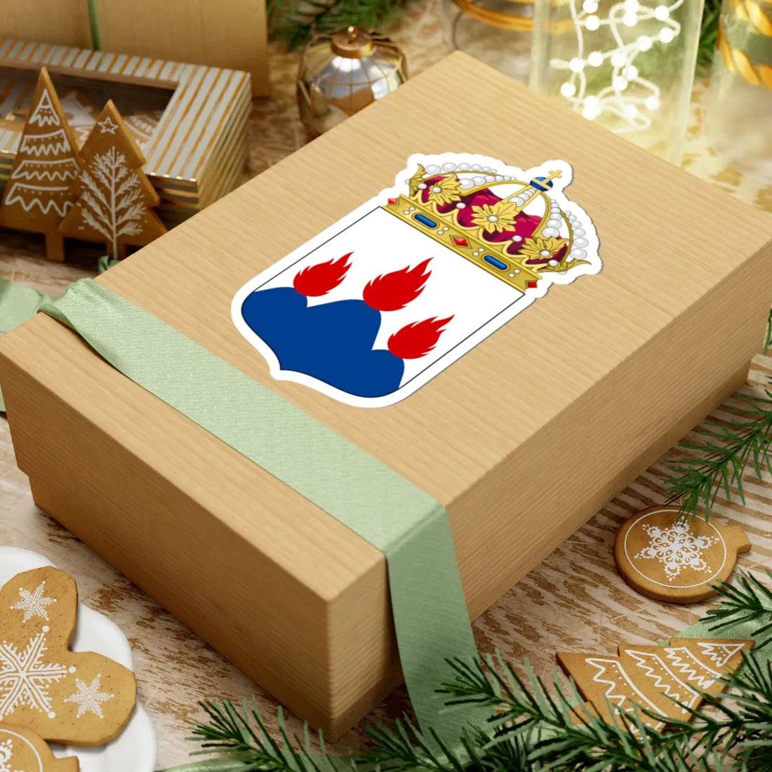 Västmanlands läns vapen (Sweden) (Coat of Arms) STICKER Vinyl Kiss-Cut Decal - The Sticker Space