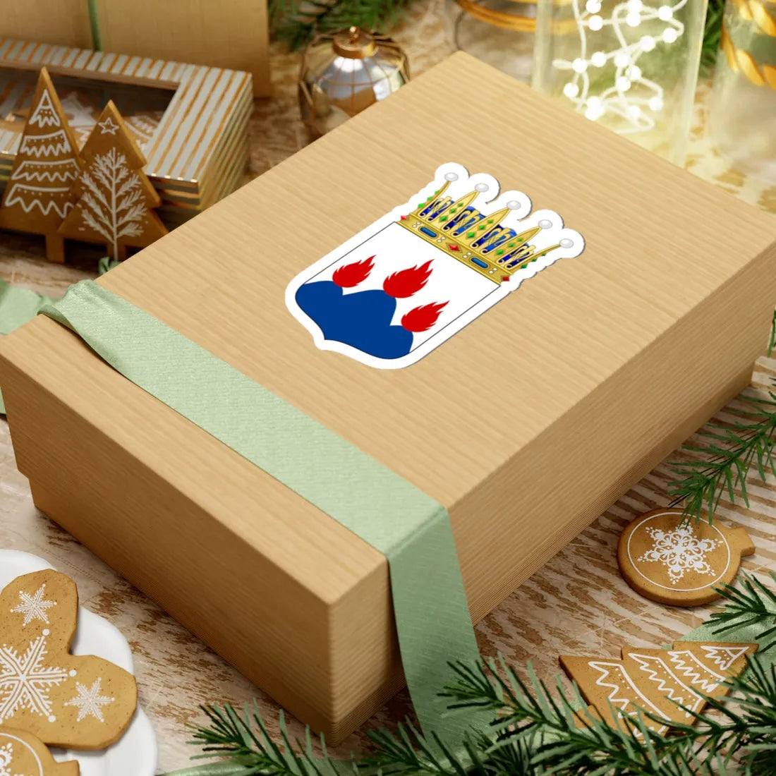 Västmanlands vapen crowned (Sweden) (Coat of Arms) STICKER Vinyl Kiss-Cut Decal - The Sticker Space