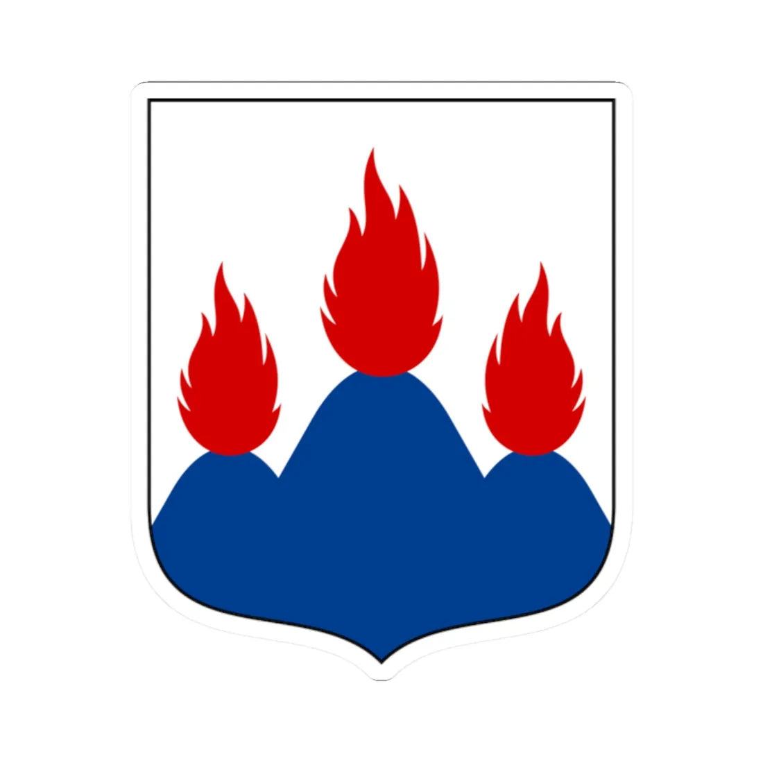 Västmanlands vapen (Sweden) (Coat of Arms) STICKER Vinyl Kiss-Cut Decal 2 Inch White - The Sticker Space