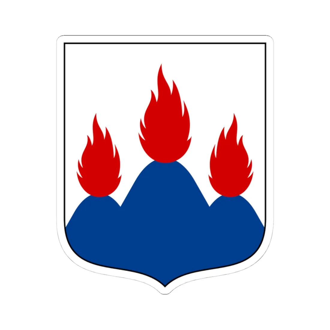 Västmanlands vapen (Sweden) (Coat of Arms) STICKER Vinyl Kiss-Cut Decal 4 Inch White - The Sticker Space