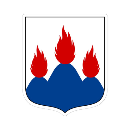 Västmanlands vapen (Sweden) (Coat of Arms) STICKER Vinyl Kiss-Cut Decal 6 Inch White - The Sticker Space