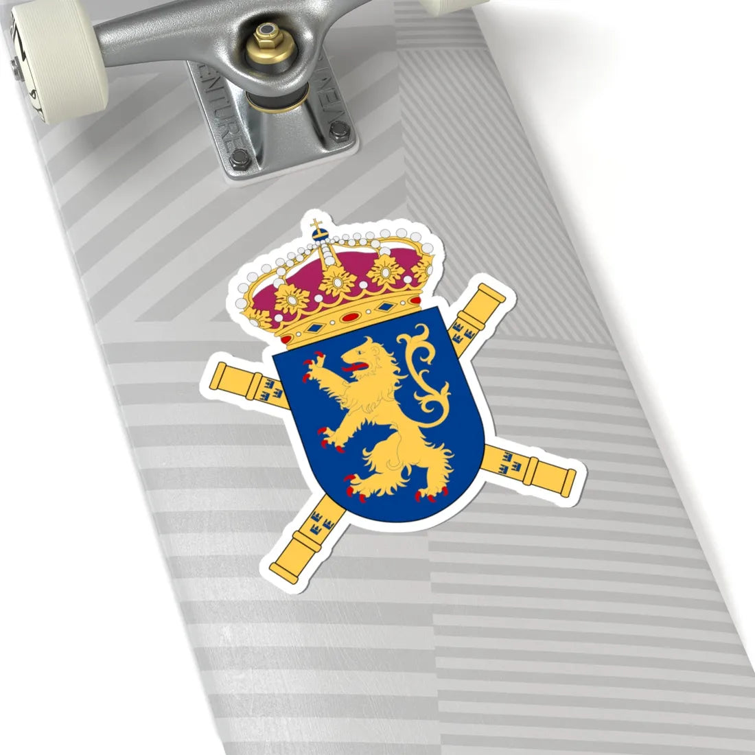 Västra arméfördelningen vapen (Sweden) (Coat of Arms) STICKER Vinyl Kiss-Cut Decal - The Sticker Space