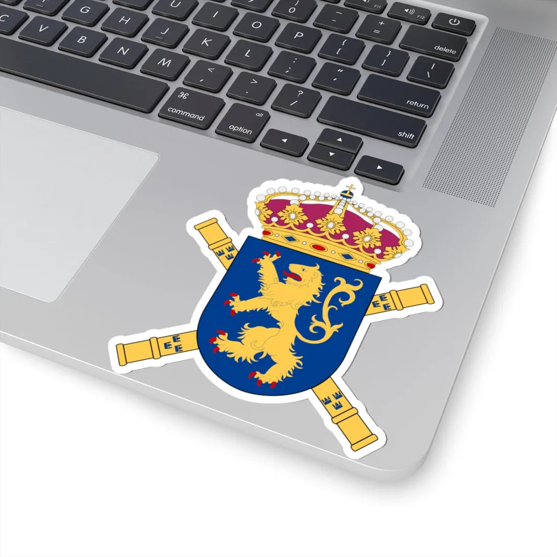 Västra arméfördelningen vapen (Sweden) (Coat of Arms) STICKER Vinyl Kiss-Cut Decal - The Sticker Space