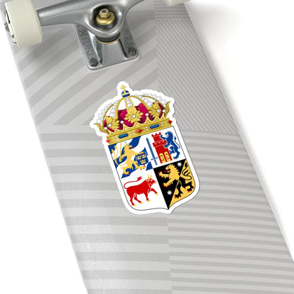 Västra Götalands läns vapen crowned (Sweden) (Coat of Arms) STICKER Vinyl Kiss-Cut Decal - The Sticker Space