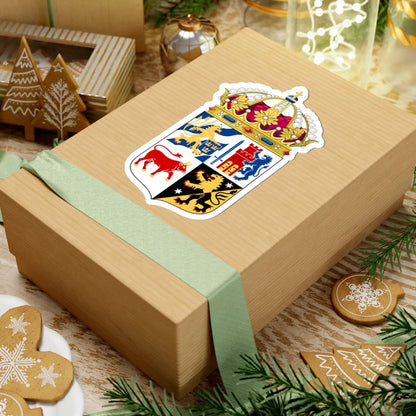 Västra Götalands läns vapen crowned (Sweden) (Coat of Arms) STICKER Vinyl Kiss-Cut Decal - The Sticker Space