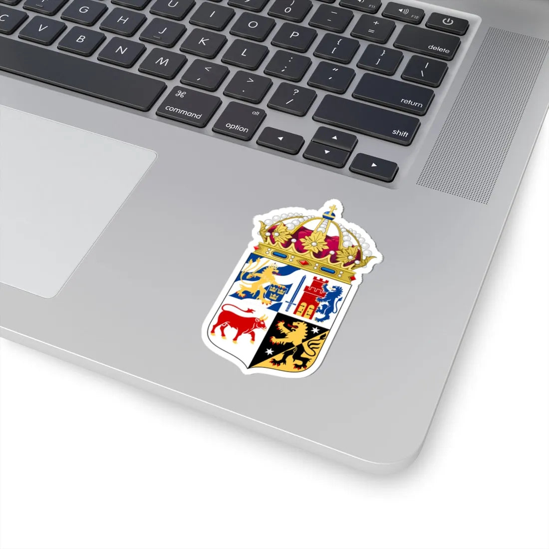 Västra Götalands läns vapen crowned (Sweden) (Coat of Arms) STICKER Vinyl Kiss-Cut Decal - The Sticker Space