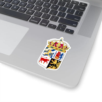 Västra Götalands läns vapen crowned (Sweden) (Coat of Arms) STICKER Vinyl Kiss-Cut Decal - The Sticker Space
