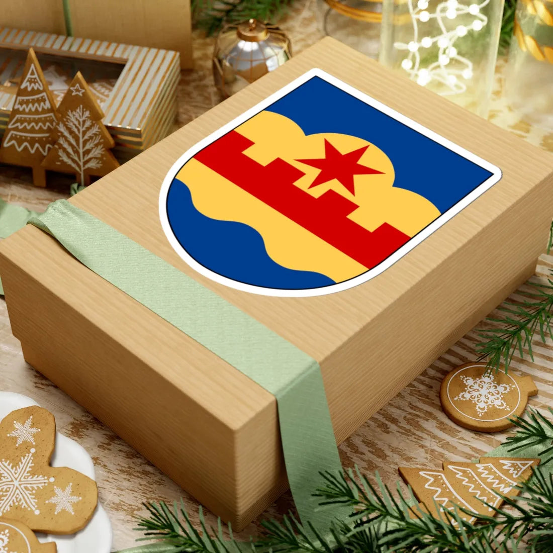 Västra Tollstad församling vapen (Sweden) (Coat of Arms) STICKER Vinyl Kiss-Cut Decal - The Sticker Space