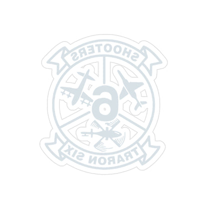 VT 6 TRARON VT6 Shooters (U.S. Navy) REVERSE PRINT Transparent STICKER-2" × 2"-The Sticker Space