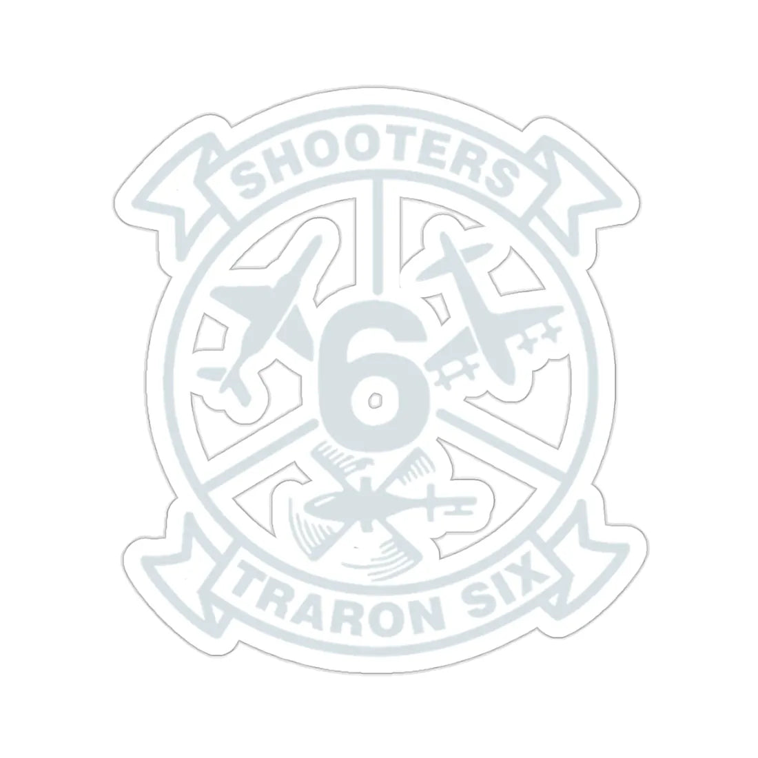 VT 6 TRARON VT6 Shooters (U.S. Navy) STICKER Vinyl Die-Cut Decal 2 Inch - The Sticker Space