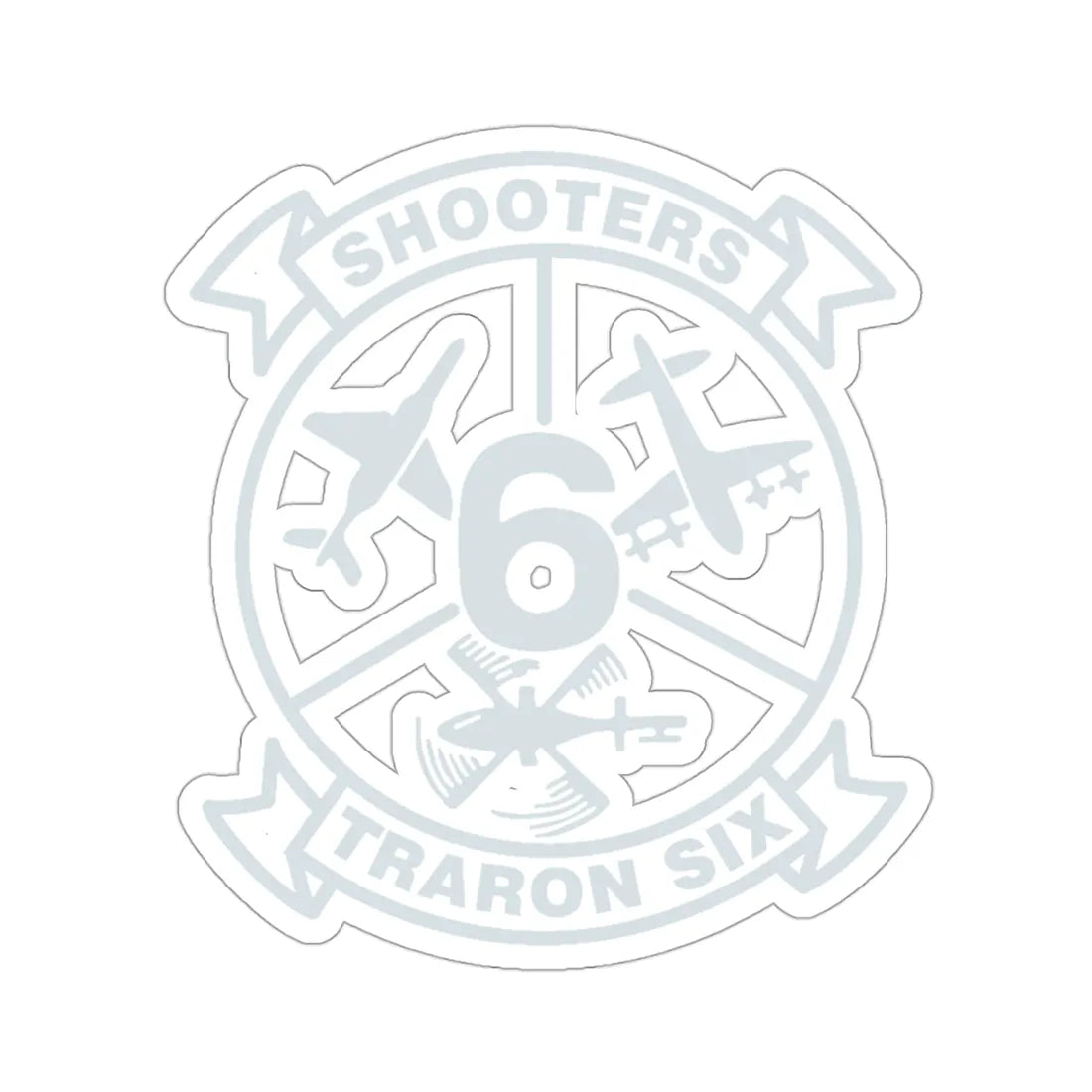 VT 6 TRARON VT6 Shooters (U.S. Navy) STICKER Vinyl Die-Cut Decal 3 Inch - The Sticker Space