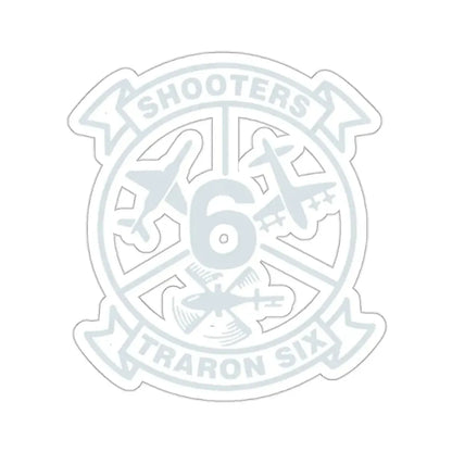 VT 6 TRARON VT6 Shooters (U.S. Navy) STICKER Vinyl Kiss-Cut Decal 2 Inch White - The Sticker Space