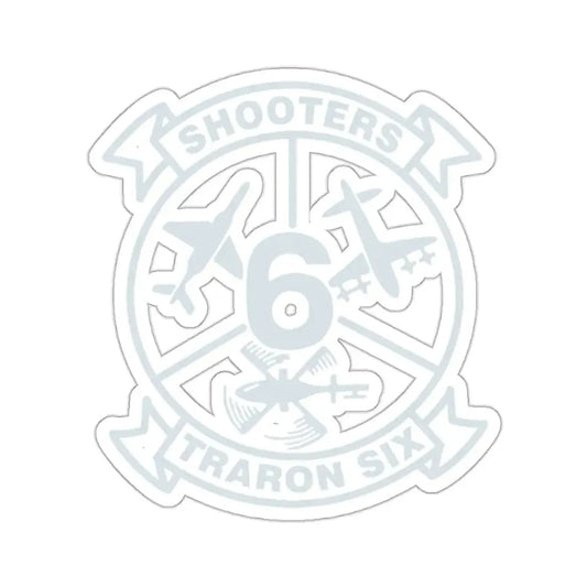 VT 6 TRARON VT6 Shooters (U.S. Navy) STICKER Vinyl Kiss-Cut Decal 2 Inch White - The Sticker Space