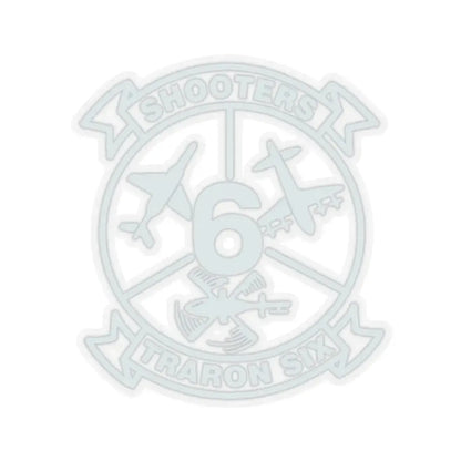 VT 6 TRARON VT6 Shooters (U.S. Navy) STICKER Vinyl Kiss-Cut Decal 3 Inch Transparent - The Sticker Space