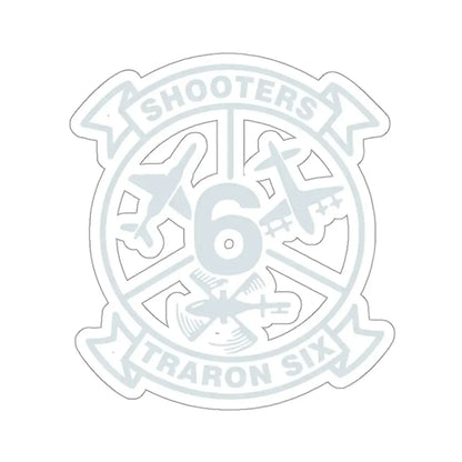 VT 6 TRARON VT6 Shooters (U.S. Navy) STICKER Vinyl Kiss-Cut Decal 3 Inch White - The Sticker Space
